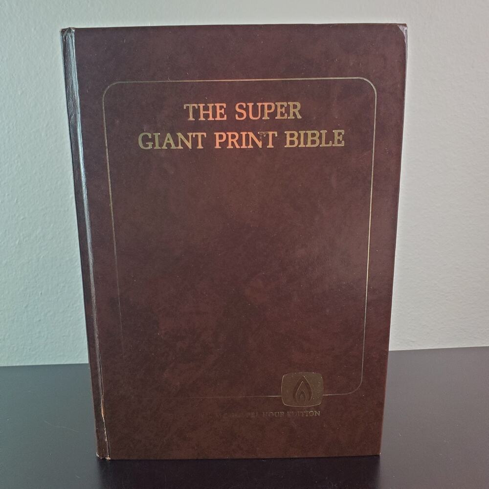THE SUPER GIANT PRINT BIBLE NEW TESTAMENT Old-Time Gospel Hour Edition DAMAGED